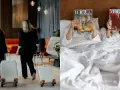 Przyjaciółki rozpoczynają swój weekend spa na Dolnym Śląsku. Po przybyciu relaksują się w łóżku z magazynami Vogue.