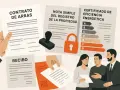 Documentos clave para la escritura pública de vivienda: contrato, nota simple, certificado energético y recibo.