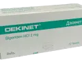 Opakowanie leku Dekinet z biperydenem HCl 2 mg, 30 tabletek.