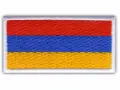 Naszywka z flagą Armenii: czerwono-niebiesko-pomarańczowa.