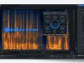 Das Interface von izotope rx 10 zeigt eine Wellenform und ein Spektrogramm. Der Reparaturassistent bietet Werkzeuge wie De-ess, De-noise und De-clip.