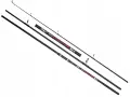 Trzy wędki karpiowe FL Carp Evolution X-3, każda o długości 3.9m i mocy 3.5lbs, gotowe na wielkie połowy.