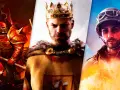 Un guerrero infernal, un rey coronado y un soldado en llamas. ¡Una épica compilación de juegos de estrategia para PC!