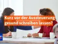 Zwei Frauen sprechen über das Thema "Kurz vor der Aussteuerung gesund schreiben lassen?". Eine legt tröstend die Hand auf die Schulter der anderen.
