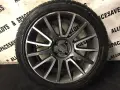 Cerchi in lega da 17 pollici per Fiat Bravo, design a 5 razze doppie, grigio antracite con finitura diamantata.