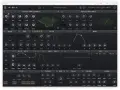 Ein Synthesizer-Interface mit Fokus auf **wavetable synthesis**. Regler für Oszillatoren, Filter, Hüllkurven und Effekte sind sichtbar.