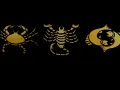 Złote symbole zodiaku: Rak, skorpion znak zodiaku ciekawostki, Ryby.