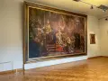 Wielki obraz historyczny w **National Museum Wroclaw** przedstawia koronację króla.