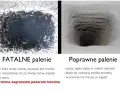 Fatalne palenie to smoła, poprawne to sucha sadza. Regularne czyszczenie komina zapobiega pożarom.