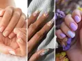Elegancki french, pastelowe kwiaty i lawendowe odcienie – to inspiracje na trendy paznokcie wiosenne.