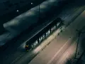Pociąg w śnieżną noc, jakby podróżował z Polski do Budapesztu.