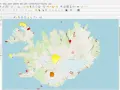 Map of Iceland showing protected areas with drone flight restrictions, indicating areas always prohibited, and seasonal restrictions for May-Sept and June-Sept.