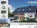 Nowoczesny dom w Malinówkach 23 (G) w stanie surowym zamkniętym. Projekt z garażem, tarasem i basenem.