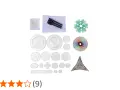 Kit para crear arte espiral, ideal para tutoriales de dibujo. Incluye plantillas, bolígrafos y papel.