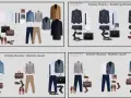 Zestawy do pracy w stylu business casual: marynarki, koszule, swetry, spodnie, buty i akcesoria.