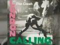 The Clash's "London Calling" album cover: a punk rocker smashes his guitar.