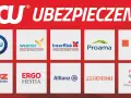 Logotypy agencji ubezpieczeniowych: PZU, Wiener, InterRisk, Proama, Pru, TUZ, Ergo Hestia, Allianz, Generali, Agro Ubezpieczenia.
