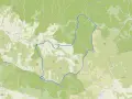 Trasa rowerowa przez **szczawnickie góry**, z widokiem na szczyty takie jak Durbaszka i Jaworzyna.