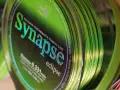 Jaka żyłka karpiowa do dalekich rzutów? Zielona żyłka Synapse Eclipse, 0.331mm, z napisem "Super abrasion resistance", idealna na długie dystanse.