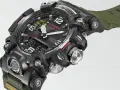 Wytrzymały zegarek G-SHOCK GWG-2000 Mudmaster z zielonym paskiem, gotowy na każde wyzwanie.