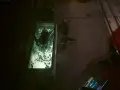 W szklanej kapsule leży ciało, obok wiszą inne. To mroczny obraz cyberpunk czynnik ludzki.
