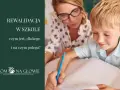 Nauczycielka wspiera ucznia w nauce. Rewalidacja w szkole to proces wspierający rozwój dziecka.