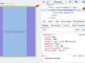 Kontener flexbox z tekstem "lorem ipsum" wyśrodkowanym dzięki `justify-content: center`.