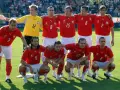 Piłkarze reprezentacji Polski, jak na polskiej wyspie owczej, gotowi do gry.