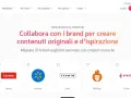 Piattaforma di marketing di affiliazione che connette creator e brand. Logo Impact.com e loghi di brand come Lenovo, Walmart, Coach, BBQGuys, Vivino.