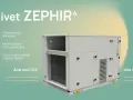 Unidad de climatización y ventilación Clivet ZEPHIR⁴ con alta eficiencia, monitorización de CO2 y control de humedad para aire limpio.