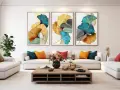 Cuadros salón modernos: tendencias y trucos para tu hogar
