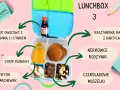 Lunchbox z kasztanowymi racuszkami, owocowym shotem i marchewkowymi frytkami – idealne placuszki dla dzieci na zdrowy posiłek.