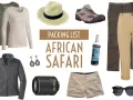 Jakie buty na safari w Kenii? Wygodne trekkingowe, do tego beżowe spodnie, bluza polarowa, kapelusz, okulary, biżuteria i aparat.