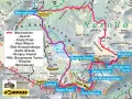 Orla Perć czas przejścia: mapa szlaku z zaznaczonymi punktami i szacowanym czasem przejścia.