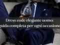 Uomo in abito blu con bicchiere, esplora le diverse dress code tipologie per ogni occasione.