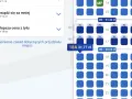 Wybieram miejsce 18A w samolocie Ryanair za 31,77 zł. Widoczna numeracja miejsc w samolocie Ryanair.