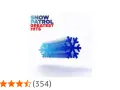 Snow Patrol Greatest Hits Album Cover. Blaue Schneeflocken bewegen sich schnell.