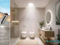 Bagno cieco illuminato da un lucernario, che porta luce naturale per un ambiente più sano e confortevole.