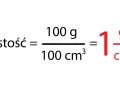Gęstość wosku sojowego: 100g / 100cm³ = 1g/cm³.