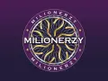 Logo "Milionerzy" z złotymi, stylizowanymi znakami zapytania. Kiedy leci ten program, emocje rosną!