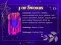 Trzy miecze w sercu symbolizują ból i stratę, ale też nadzieję na zakończenie cierpienia. 3 miecze tarot znaczenie to lekcja wybaczania.