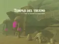 El Templo del Trueno en Zelda: Tears of the Kingdom, un lugar misterioso con hongos brillantes y ruinas antiguas.