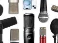 Vielfalt an Mikrofonen: dynamische, Kondensator- und USB-Mikrofone für jeden Bedarf.