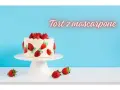 Pyszny tort z mascarpone i truskawkami. Zastanawiasz się, ile może stać tort z mascarpone? Ten wygląda świeżo i apetycznie!