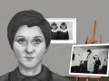 Portret Diane Arbus z jej słynnymi zdjęciami bliźniaczek i pary.