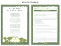 Hoja de trabajo con el poema "El sapito Glo Glo Glo" y preguntas para leer y responder. Incluye una ilustración de un sapito.
