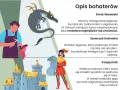 Ilustracja do legendy o diamentowym smoku: Szewczyk Dratewka, Smok Wawelski i Książę Krak.