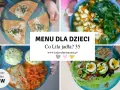 Pomysły na śniadanie dla rocznego dziecka: omlet, warzywa z ciecierzycą, mięso z ziemniakami i surówką, sałatka z jajkiem.