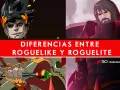 Comparativa visual de personajes de videojuegos, explorando las diferencias entre roguelike y roguelite.