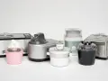 Samling av glassmaskiner, redo att skapa ditt perfekta glass recept.